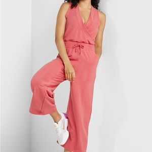 Nike yoga Pink Jumpsuit women’s large new without tags